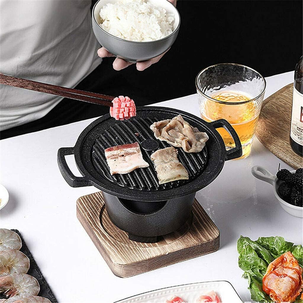 Creative One Person Cooking Oven Home Wooden e Alcohol Stove Gift Mini Barbecue Oven Grill Korean BBQ