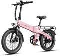 Jasion EBS Folding Electric Bike for Adults, Compact Portable 20' Fat Tire Ebike with 1200W Peak Motor, 48V Removable Battery, 25 MPH 50 Miles Aluminum Frame E-Bike Suitable for Trunk, RV, Apartment