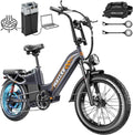 Wallke H7 Ultra 4000W 2-in-1 Electric Bike with 2640Wh Portable Power Station, 48V 55Ah Removable Battery, 37MPH Off-Road Fat Tire E-Bike for Adults, Fast E-Bike UL2849 Compliant