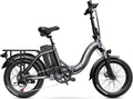 Aelith Folding Electric Bike for Adults–20'x3' Fat Tire, 48V Removable Battery, All-Terrain E-Bike with 7-Speed, Front Suspension – Powerful Foldable Ebike for Commuter