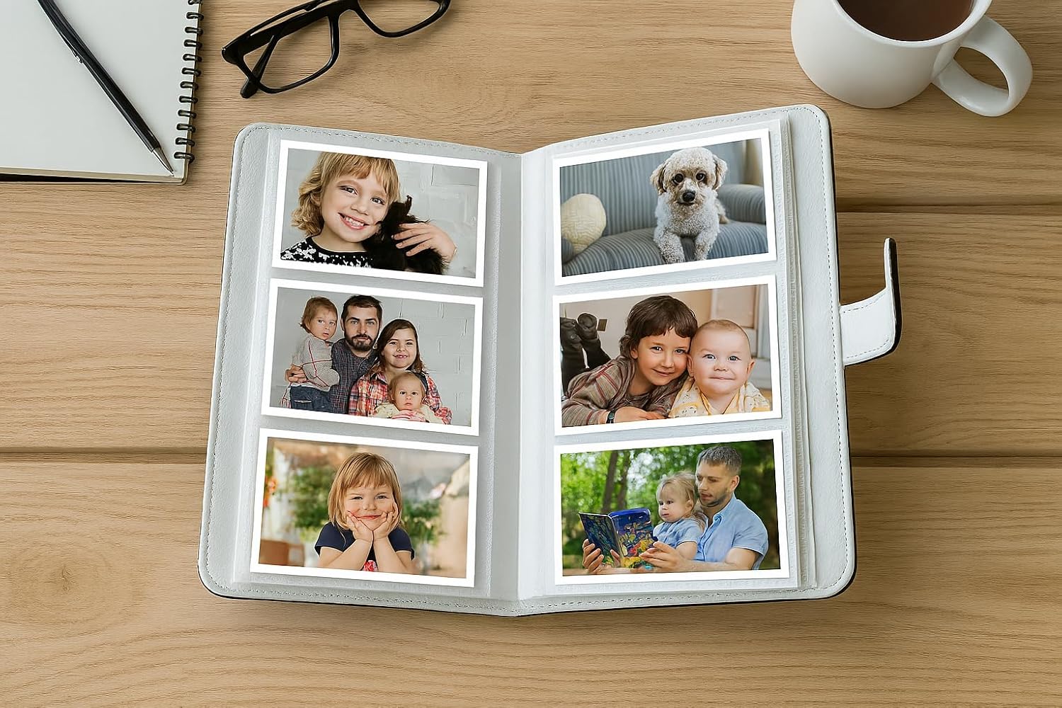 FUJIFILM Instax Mini EVO Hybrid Instant Camera Bundle, Includes: Mini Color Film (40 Exposures), 108 Pocket Mini Instax Photo Album and More (6 Items) (Brown)