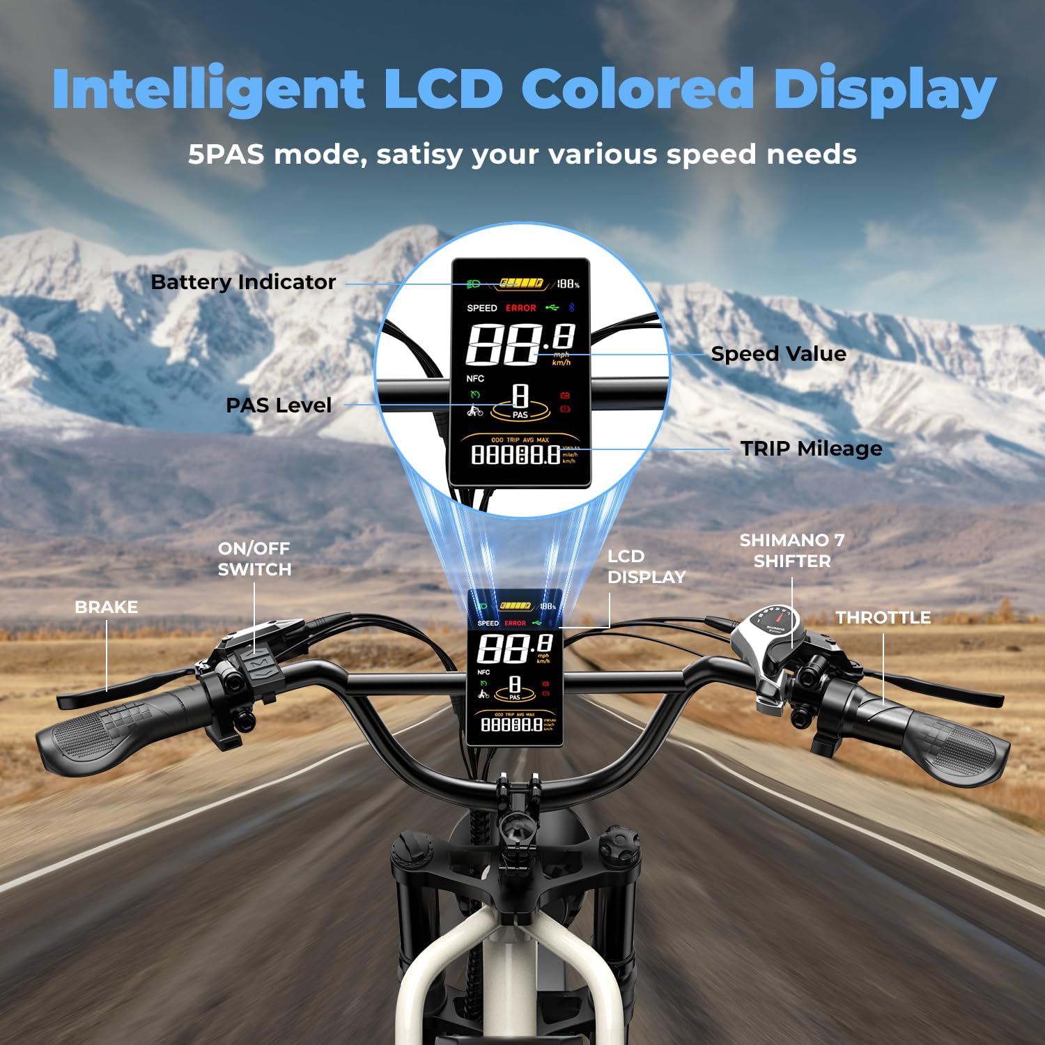 Dual Battery Electric Bike for Adults, 160 Miles Long Range Cargo Ebike with 48V 60AH Removable 2880WH Battery, 1450W Peak Motor Electric Bicycle, 20' x 4' Fat Tire Hydraulic Brakes E Bike