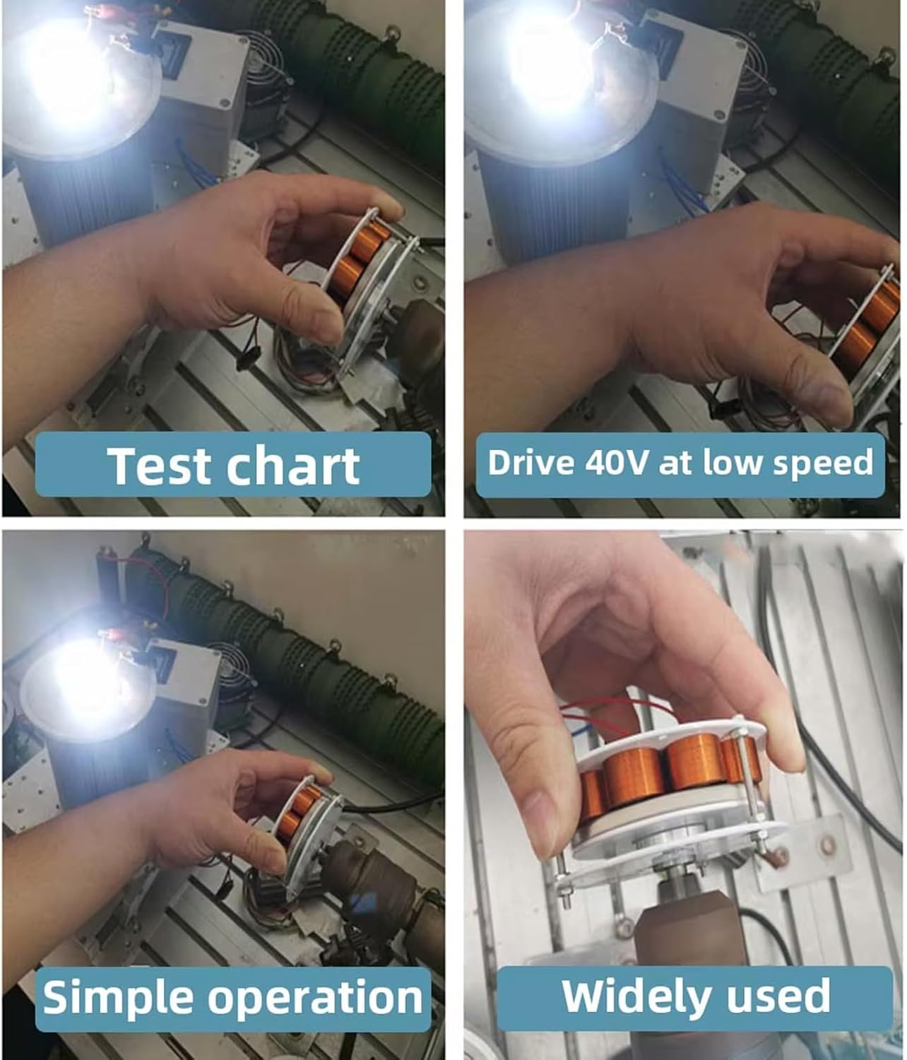 20W Miniature Disc Iron Core Generator, Strong Magnetic Low Speed High Power Generation Multi Pole Three-Phase Mini Water Wind Power AC Generator(2pcs)
