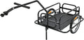 Kojem Foldable Bike Cargo Trailer, Heavy-Duty Storage Bicycle Trailer 110 lbs Capacity, 16IN Wheel Bike Wagon Cart, with Universal Hitch and Foldable Frame, Fit for Pet, Shopping, Park Picnics