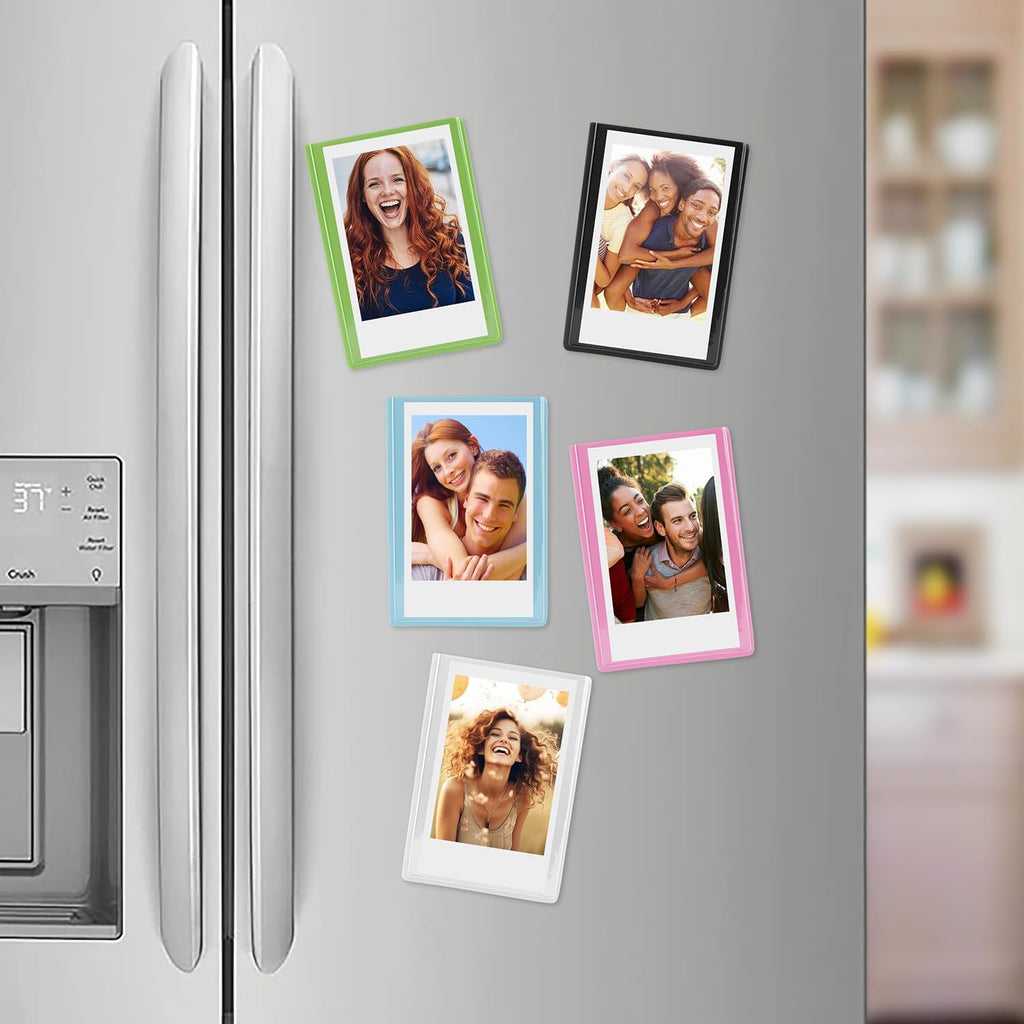 Fujifilm Mini Instax Films + Colored Magnet Photo Frames + Quality Photo Microfiber Cloth (100 Prints)