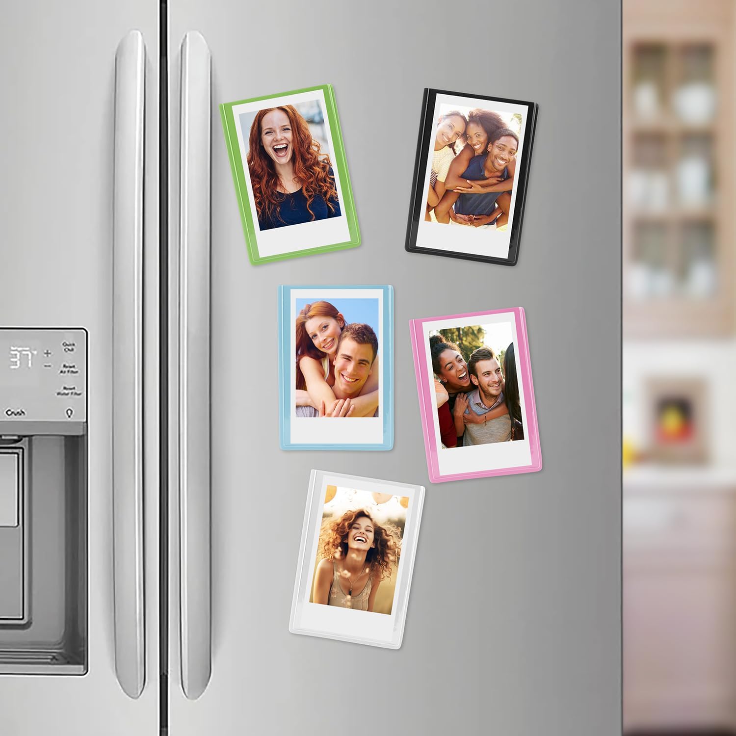 Fujifilm Mini Instax Films + Colored Magnet Photo Frames + Quality Photo Microfiber Cloth (100 Prints)
