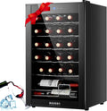 BODEGACOOLER Wine Cooler 24 Bottle for Home and Kitchen, Mini fridge for Bedroom,Wine Fridge with 41-64.4°F Digital Temperature Control,Small Freestanding Wine Refrigerator for Red, White & Champagne