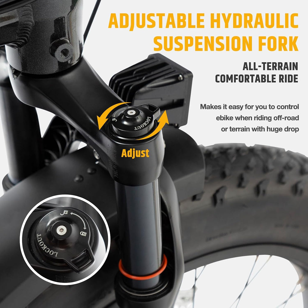 VELOWAVE Electric Bike 26' Fat Tire Ebike Peak 1200W Motor Electric Bike for Adults with 47.97V 14.4AH Removable LG Cell Battery Step-Thru E Bike up to 32MPH UL 2849 Certified with Lock& Bell