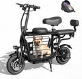 EILLEO Electric Scooter with Seat for Adult, 36V/48V Electric Scooter for Adults 500W/750W Motor, 20 Mile Range, 17.4/18.75mph, Dual Brakes, 14'/12' Tires, e Scooters with Seat