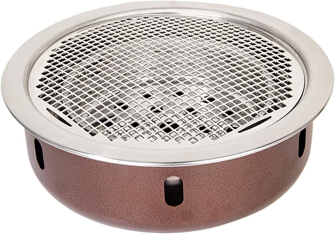BBQ Barbeque Barbecue Grill,BBQ,Thickening Upgrade Grill,Korean Household Smokeless Charcoal Barbecue Grill,Indoor Outdoor (Color : A)