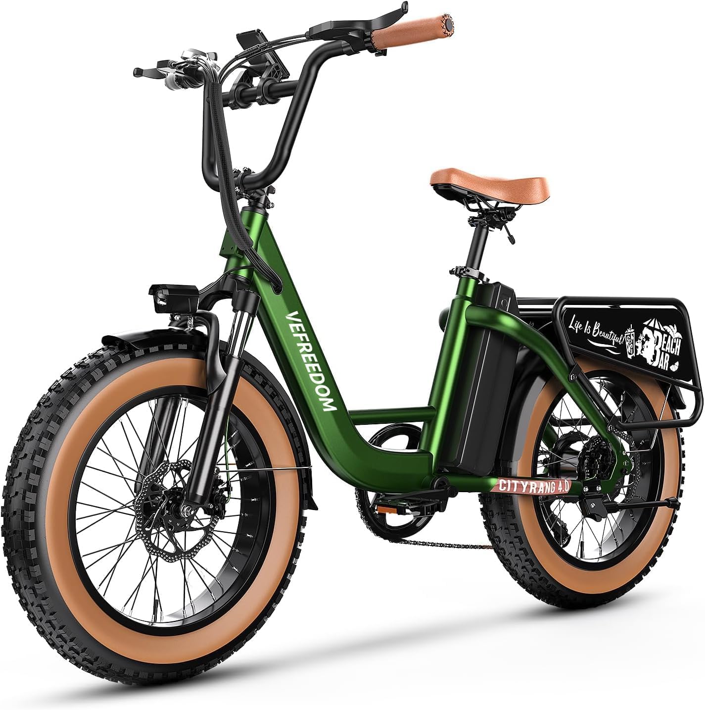EUY 1500W Peak Electric Bike for Adults, 48V 20Ah Removable Battery Max Range 80Miles & 30MPH Electric Bicycle, 20''×4.0' Fat Tire Ebike,Fast Cargo Ebikes,Commute Mountain E-Bike UL Certified