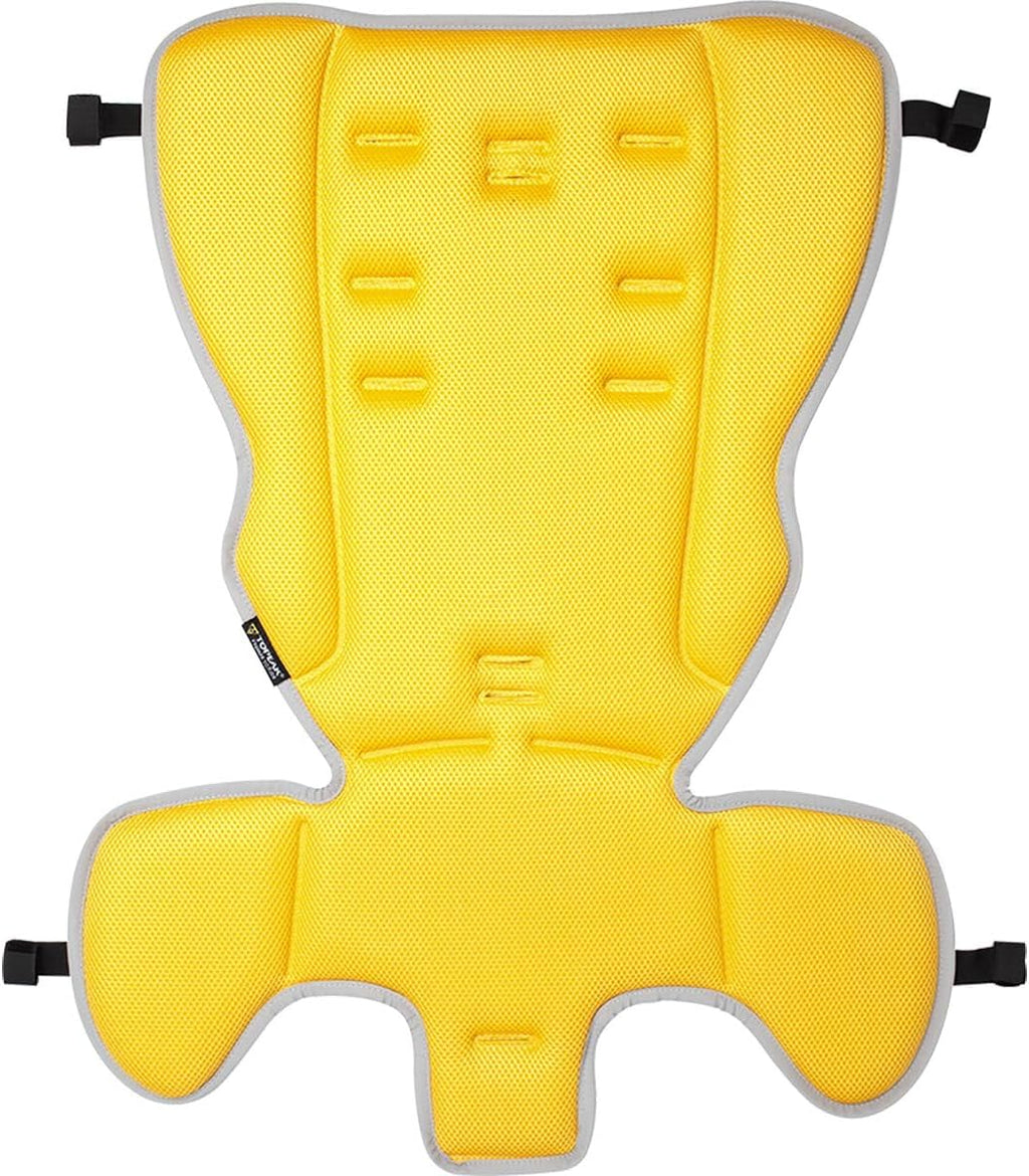 Topeak BabySeat II (Without Rack) – Bike Seat with Wrap-Around Protection, Dual Suspension System, Adjustable Harness & Footrests, Roll Bar Handle, CPSIA, Durable Polymer Frame