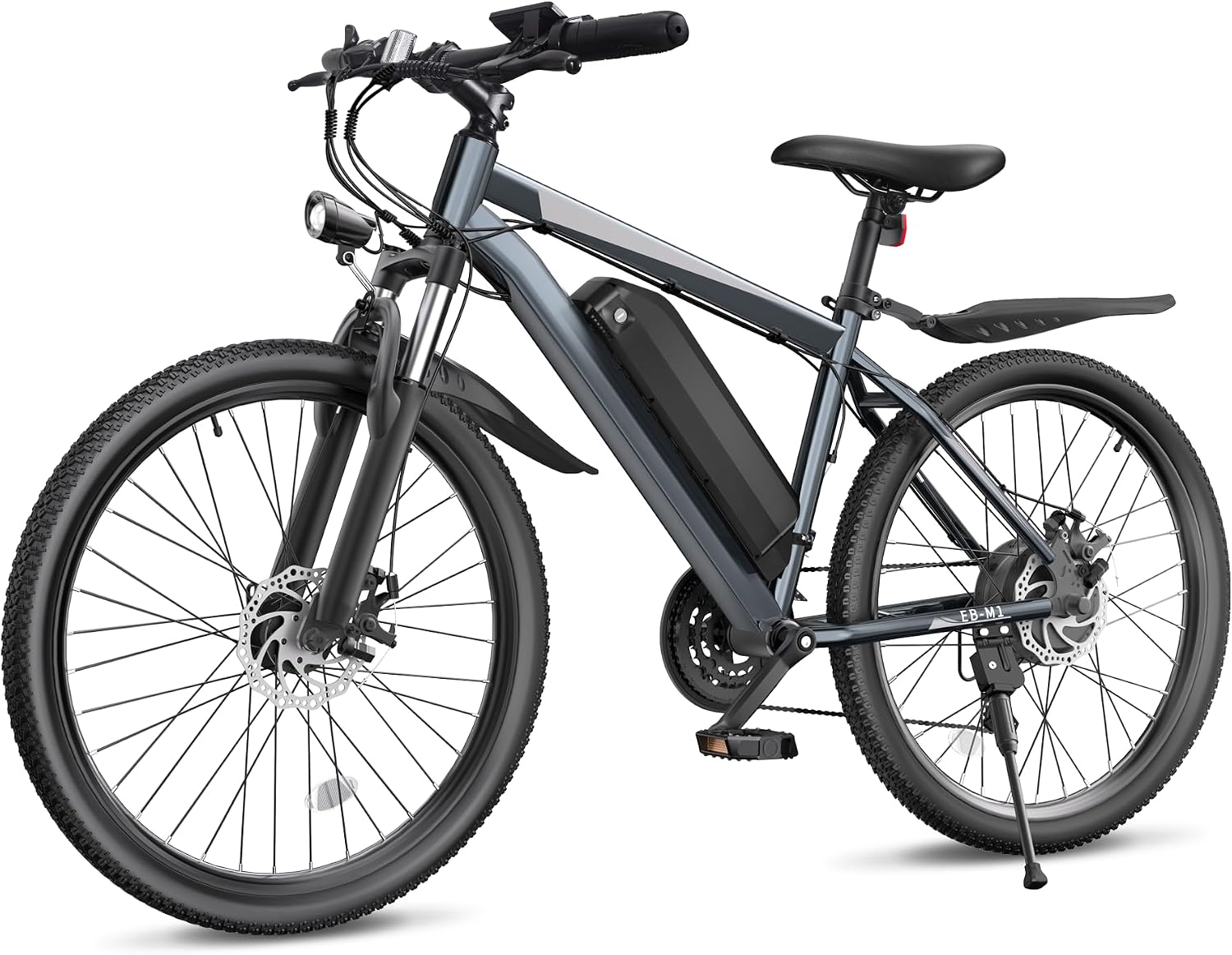 Electric Bike for Adults, 26' Ebike with 1000W Peak Motor, 20MPH 50Miles Electric Mountain Bike with 48V Removable Battery, 7-Speed, Front Suspension, LCD Display, UL 2849 Certified