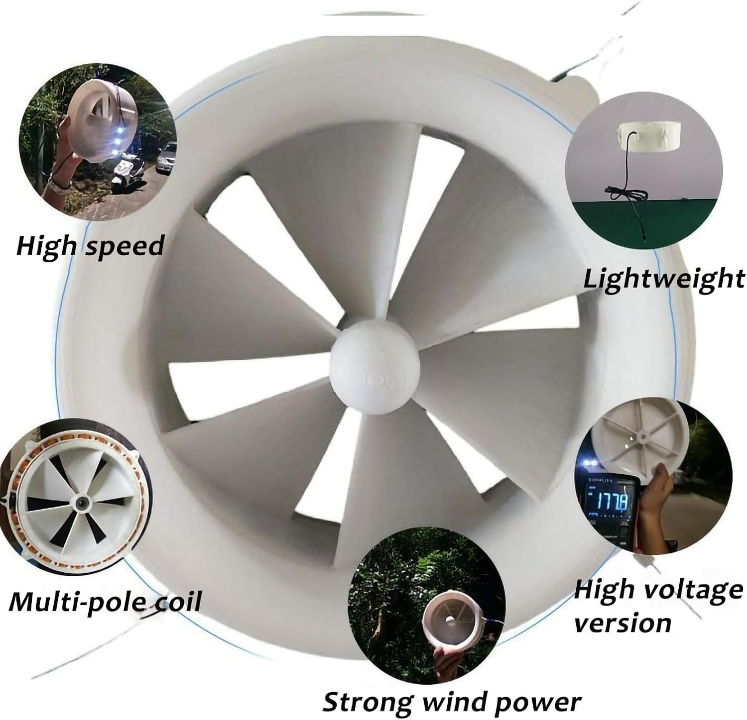 12V 25W Portable Dual Wind And Water Turbine Generator – USB Charger, Micro Hydroelectric Power Generator For Outdoor Camping And DIY Projects