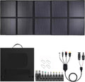 1000W Portable Solar Panel, 72V Foldable Solar Panel 25.8% High Efficiency IP68 Waterproof with 10ft 4-in-1 Cable and 10×DC Adapter for Power Station Camping RV