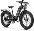 Aipas M1 Pro Electric Bike, 1800W Peak Motor Electric Bike for Adults, 26'' x 4.0'' Fat Tire Ebike, 48V 17.5Ah Electric Mountain Bike, 36MPH, 85 Miles Electric Bicycle, 7 Speed, 110NM with Rear Basket