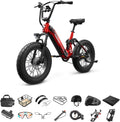 PUCKIPUPPY Corgi Electric Bike for Adults 960W, 48V 20Ah Battery, New Longitudinal Suspension, 20'' Fat Tire Full Suspension Mountain Ebike, 28MPH & 80Miles Range, LCD Display, 7 Speed