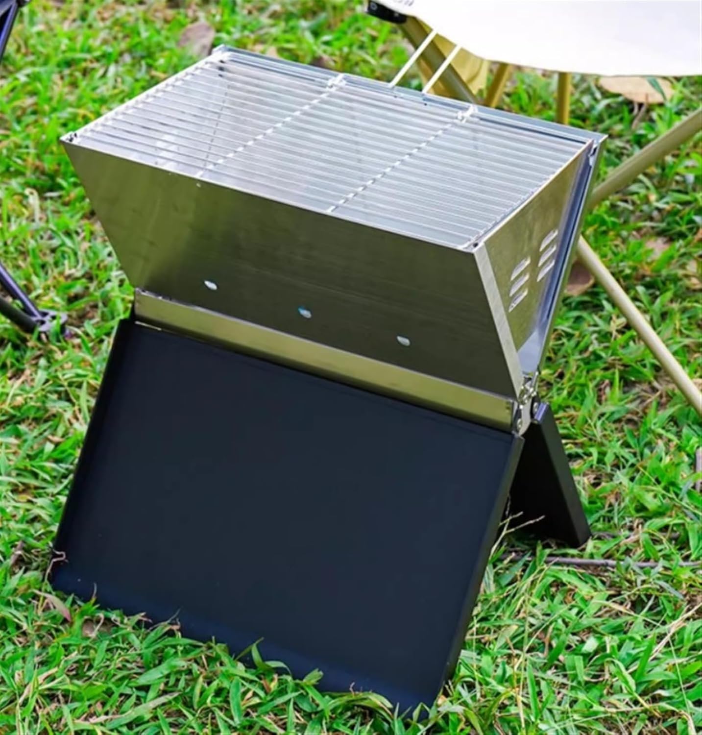 Portable Charcoal Grill Outdoor Portable Barbecue Grill Stainless Steel Folding Charcoal Grills for Campaing BBQ Grill for Outdoor