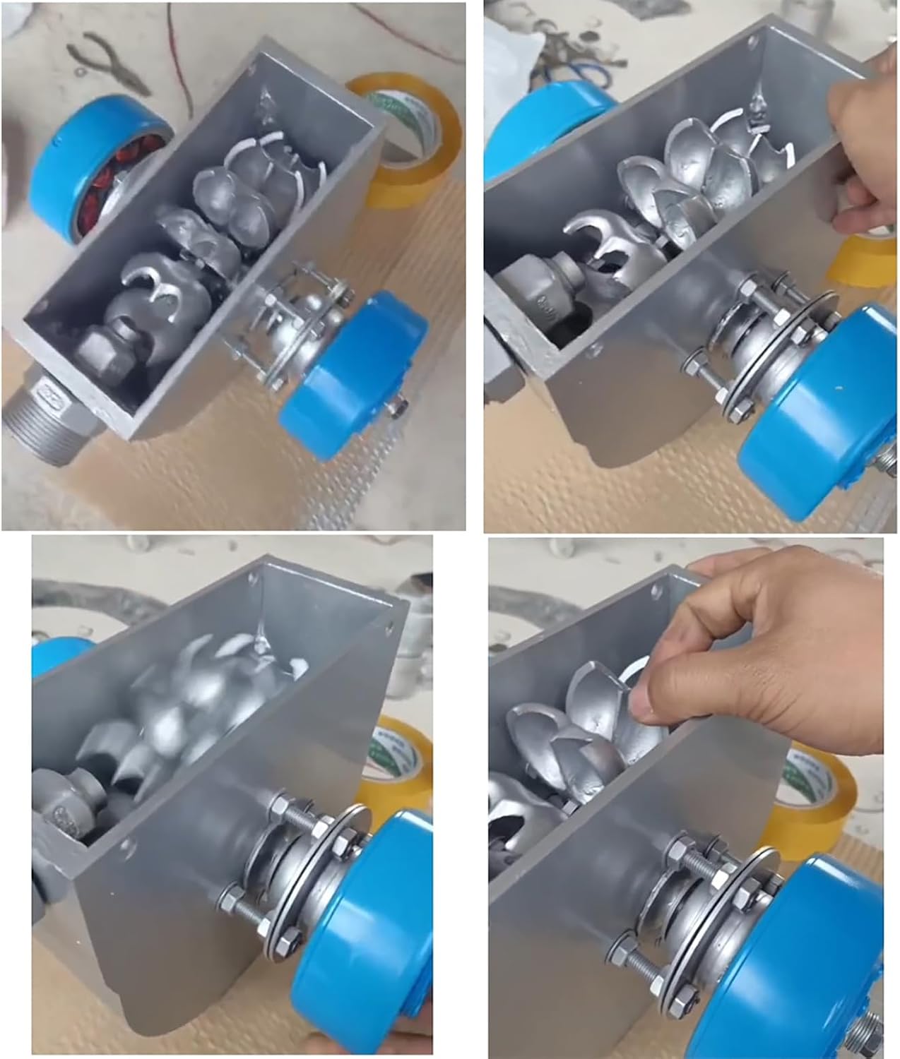 2000W Horizontal Hydroelectric Generator 220V Portable Water Turbine Generator, Aluminum Alloy Shell, High Power Hydroelectric Generator for Home Outdoor Camping,2000w,220V