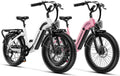 1500W Motor Electric Bike for Adults & Teenager, 48V 20AH Removable Battery Ebike, 24inch Fat Tire Electric Bicycle, Step-Thru E Bike for Commuting & Mountain, Front Suspension