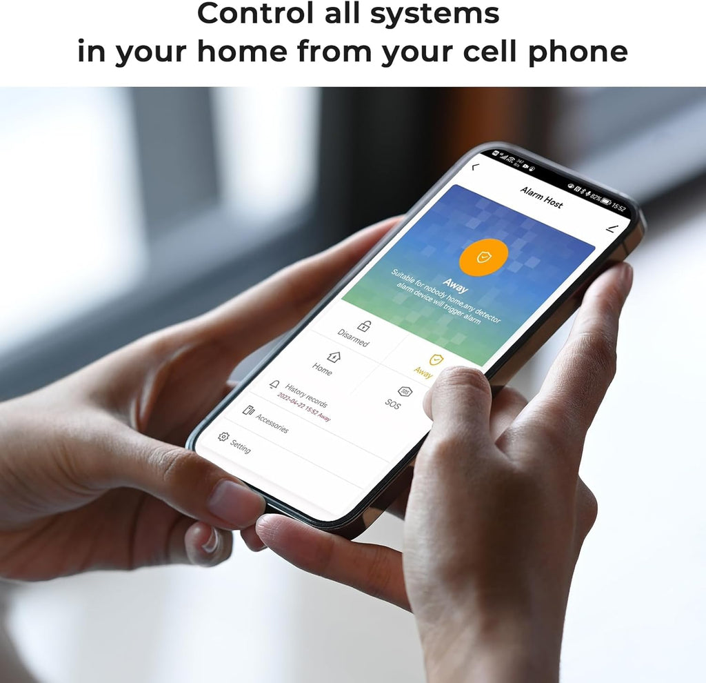 Alarm System for Home Security Smart Home Alarm System, Wireless WiFi Home Alarm System with Siren, PIR Motion Sensor, Remote Controls, Window/Door Sensor No Contract Required,24/7 Protection