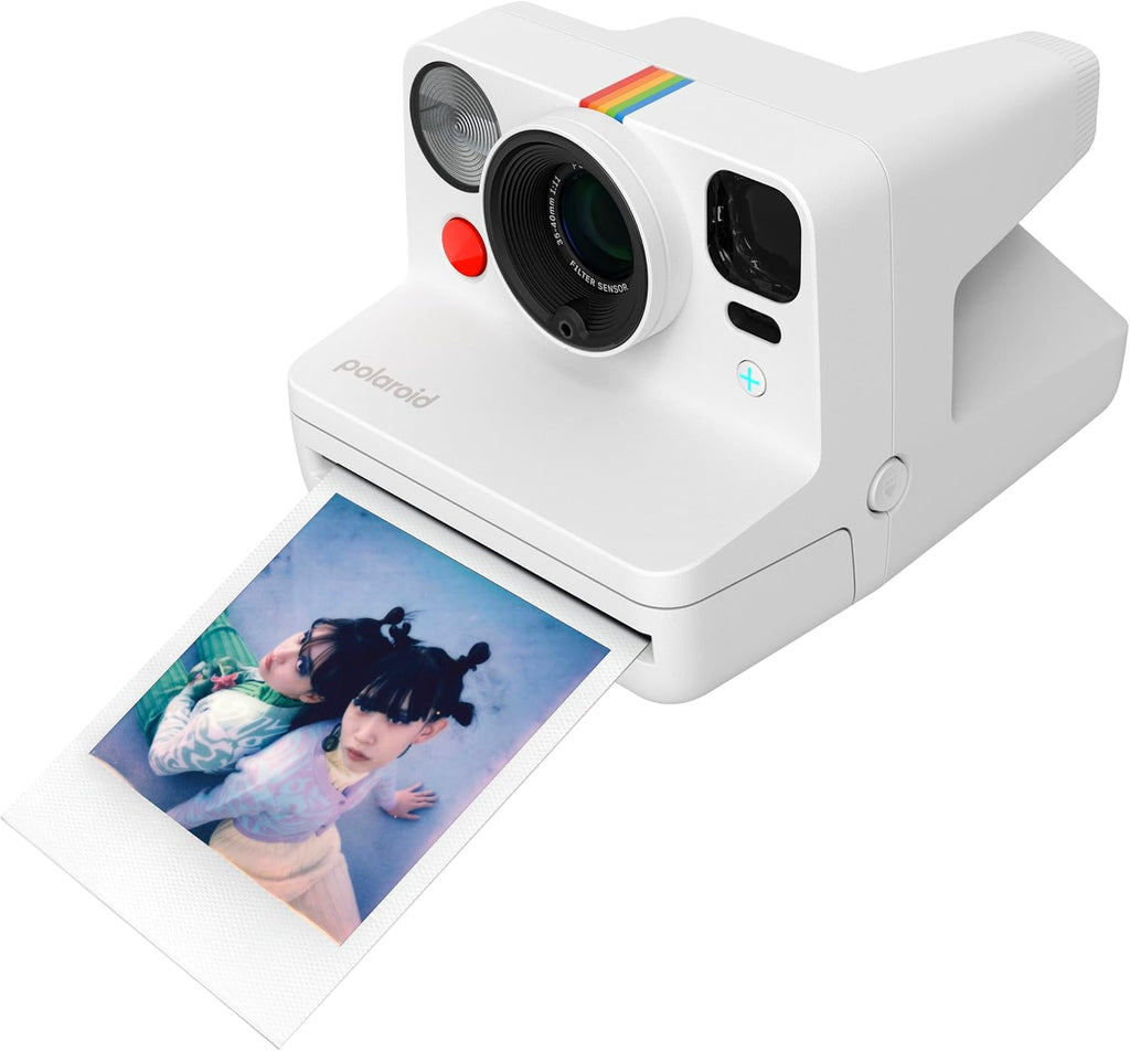 Polaroid Now+ 3rd Generation I-Type Instant Film Camera - Bluetooth Connected App Controlled - White - Camera Only No Film (9161)