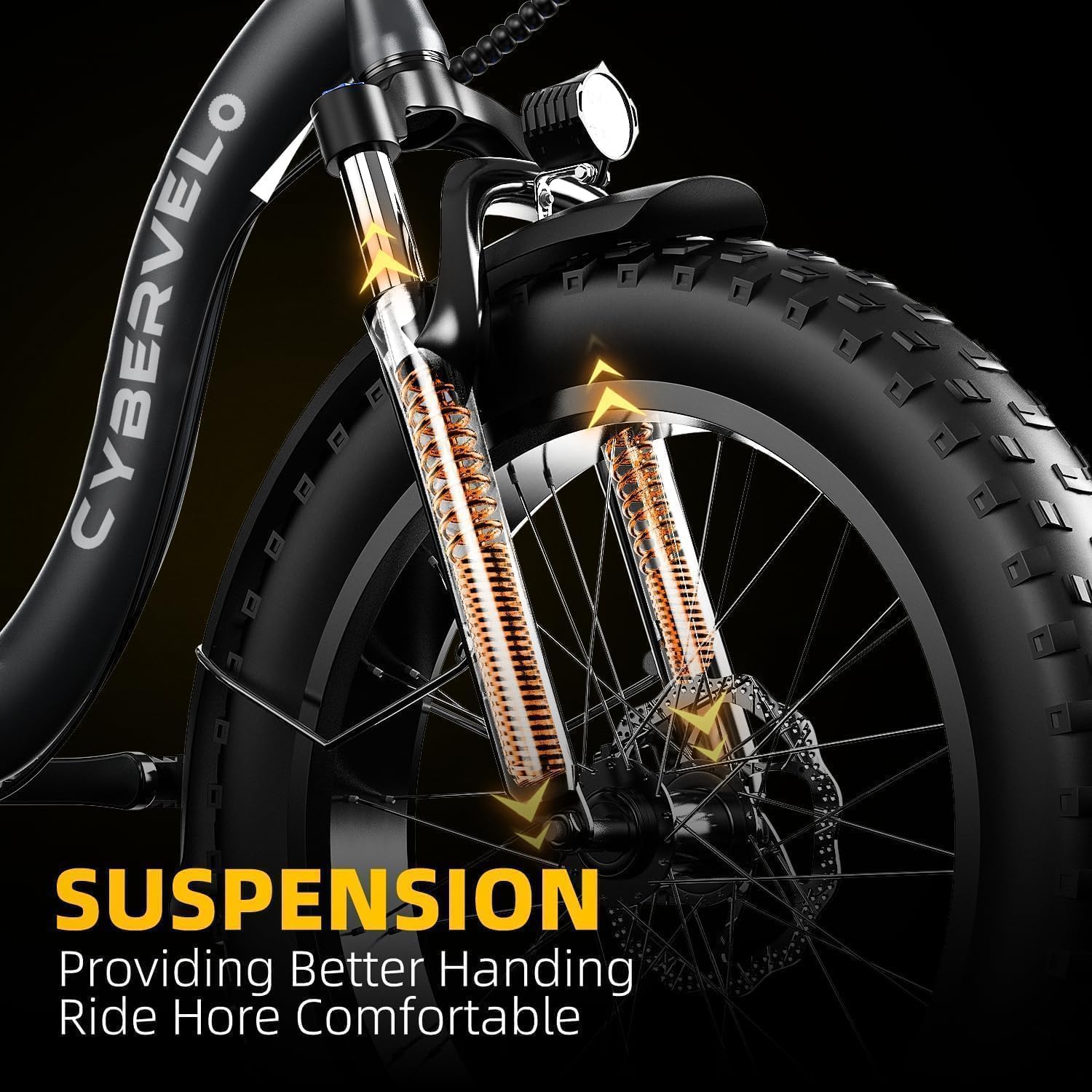 Aelith Folding Electric Bike for Adults–20'x3' Fat Tire, 48V Removable Battery, All-Terrain E-Bike with 7-Speed, Front Suspension – Powerful Foldable Ebike for Commuter