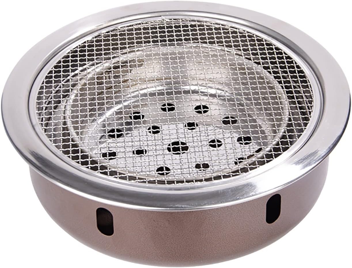BBQ Barbeque Barbecue Grill,BBQ,Thickening Upgrade Grill,Korean Household Smokeless Charcoal Barbecue Grill,Indoor Outdoor (Color : A)