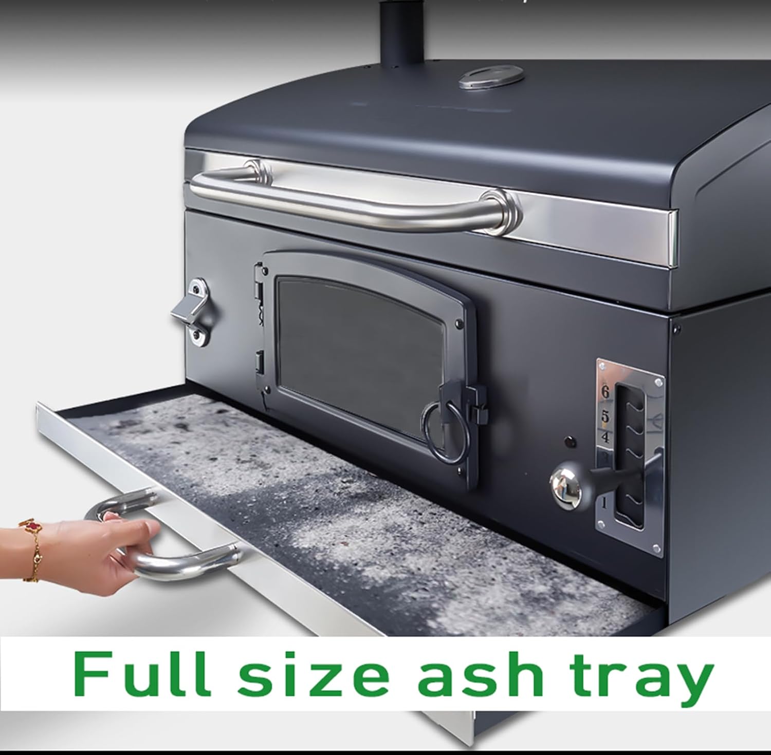 Built In Grill, 29-Inch Oversize Cooking Area Charcoal Grill, Electric rotating grill fork and Height-adjustable Charcoal Trays Outdoor Kitchen,Perfect for Outdoor Patio (Charcoal barbecue grill kit)