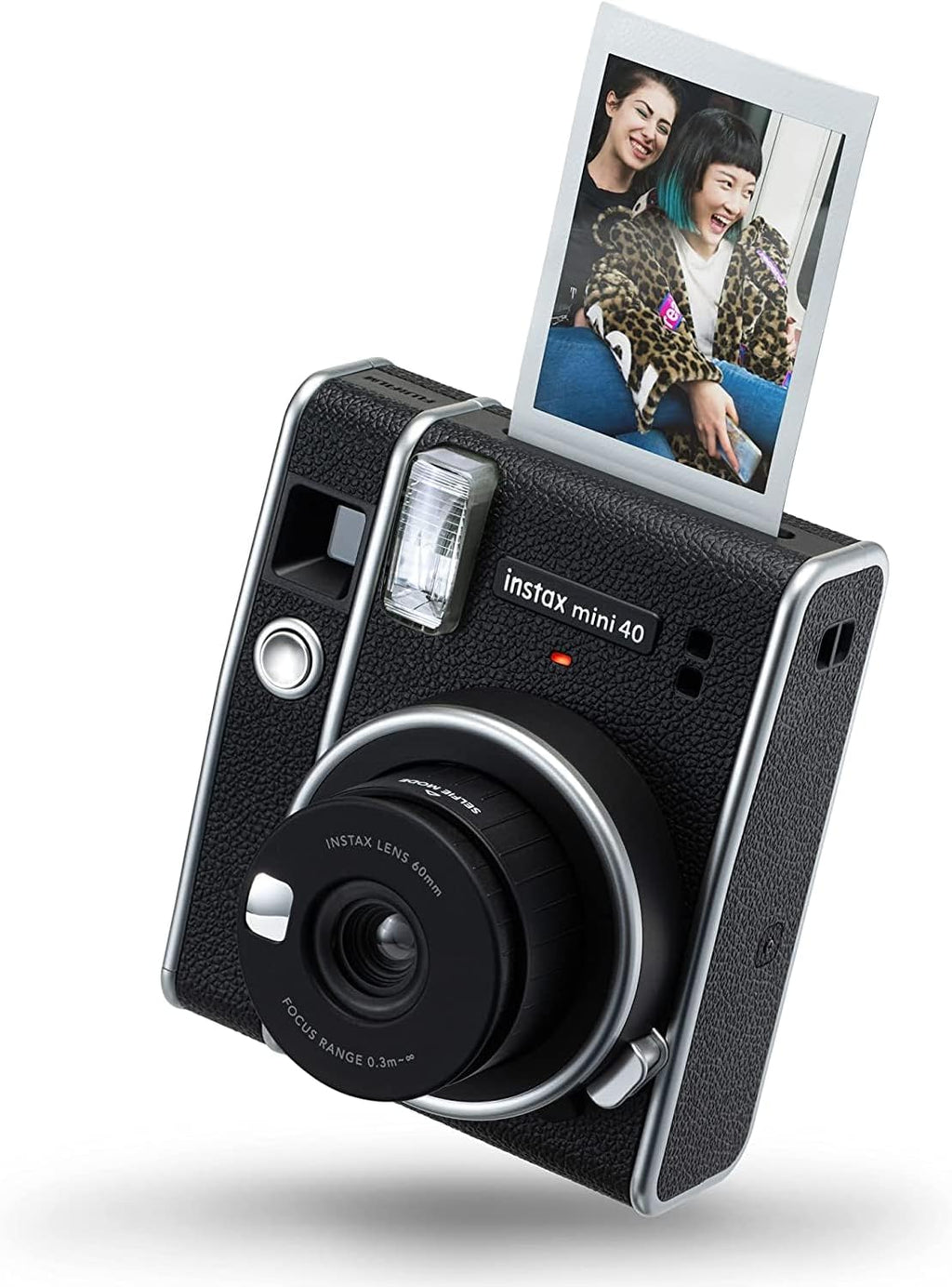 Fujifilm Instax Mini 40 Instant Film Camera Black + 20 Instax Instant Film Prints Bundle