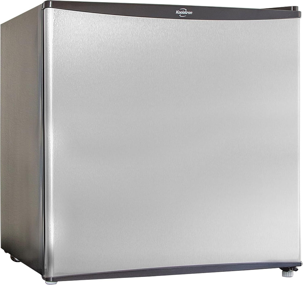 Koolatron Refrigerator - Mini Fridge With Freezer For Kitchen, Bedroom, Office, Dorms, Cool Storage For Wine, Beverages, Compact Free Standing, 1.6 Cubic Feet Capacity, White