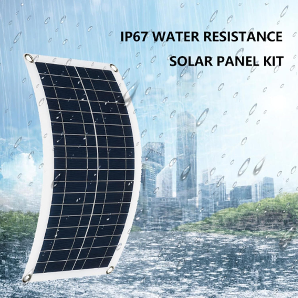 3Pcs 1000W Solar Panel Kit, Solar Power Station Portable Generator Charger 18V with Controller Waterproof Solar Panel for Camping, Travelling