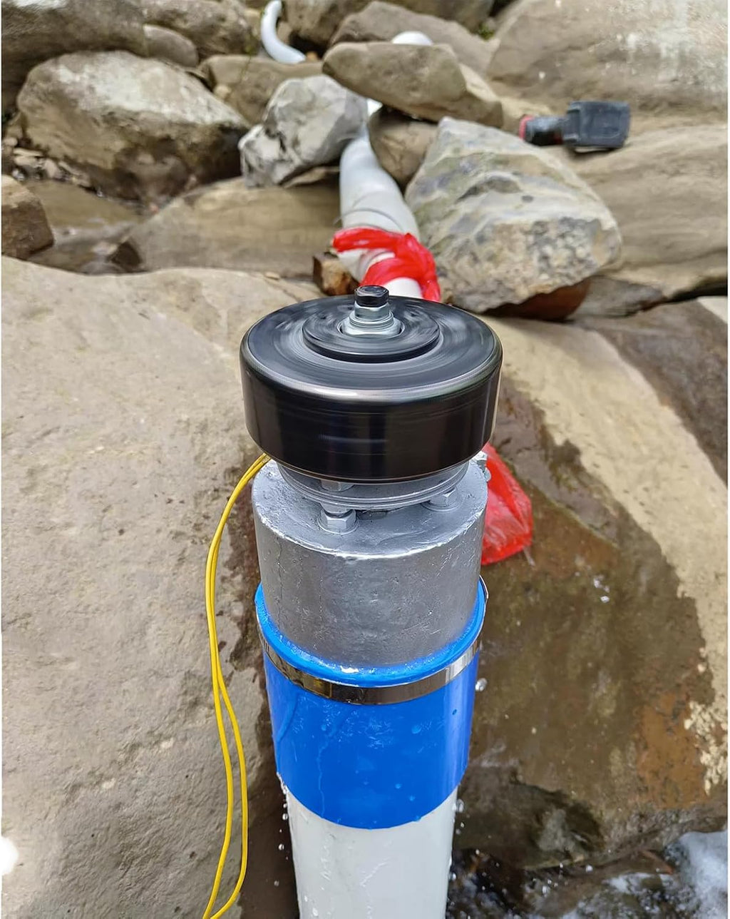 1000W Micro Hydroelectric Generator Hydro Generator 220V Water Turbine High Power Hydroelectric Generator 3500RPM AC Turbine Generator for Outdoor, Camping, Lighting, Charging,1000w,220V