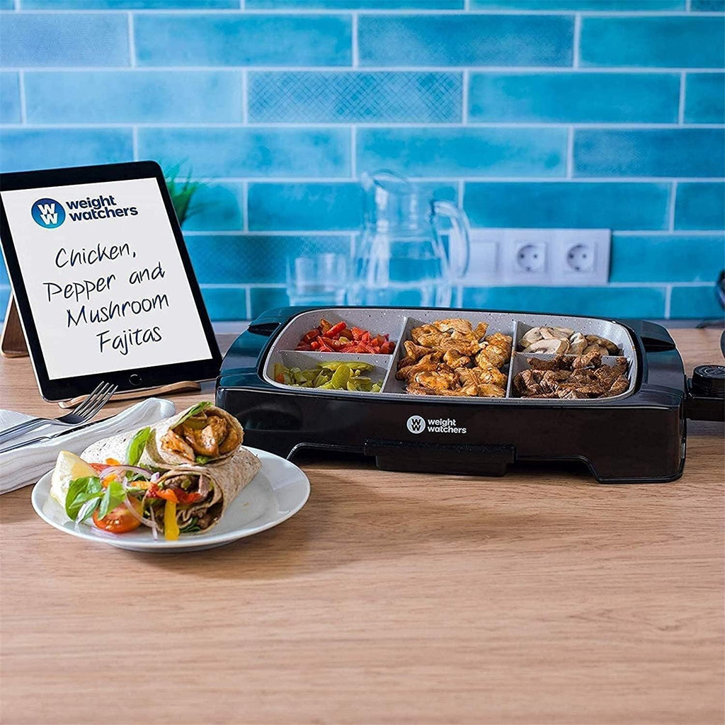 Korean BBQ Grill Portable Electric Grill, 5-in-1 Grill, 1500 W Detachable Electric Grill, Marble Non-stick Coating Barbecue grills,Household Nonstick Electric Griddle