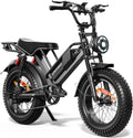 Spacewalk Electric Bike M7 for Adult,20' Fat Tires Ebike,Suitable for Riders 5'5'& Above,1500W Peak Motor,27.9mph,48V 15Ah Removable Battery,4X Suspension,50 Miles Pure Electric,70 Miles PAS