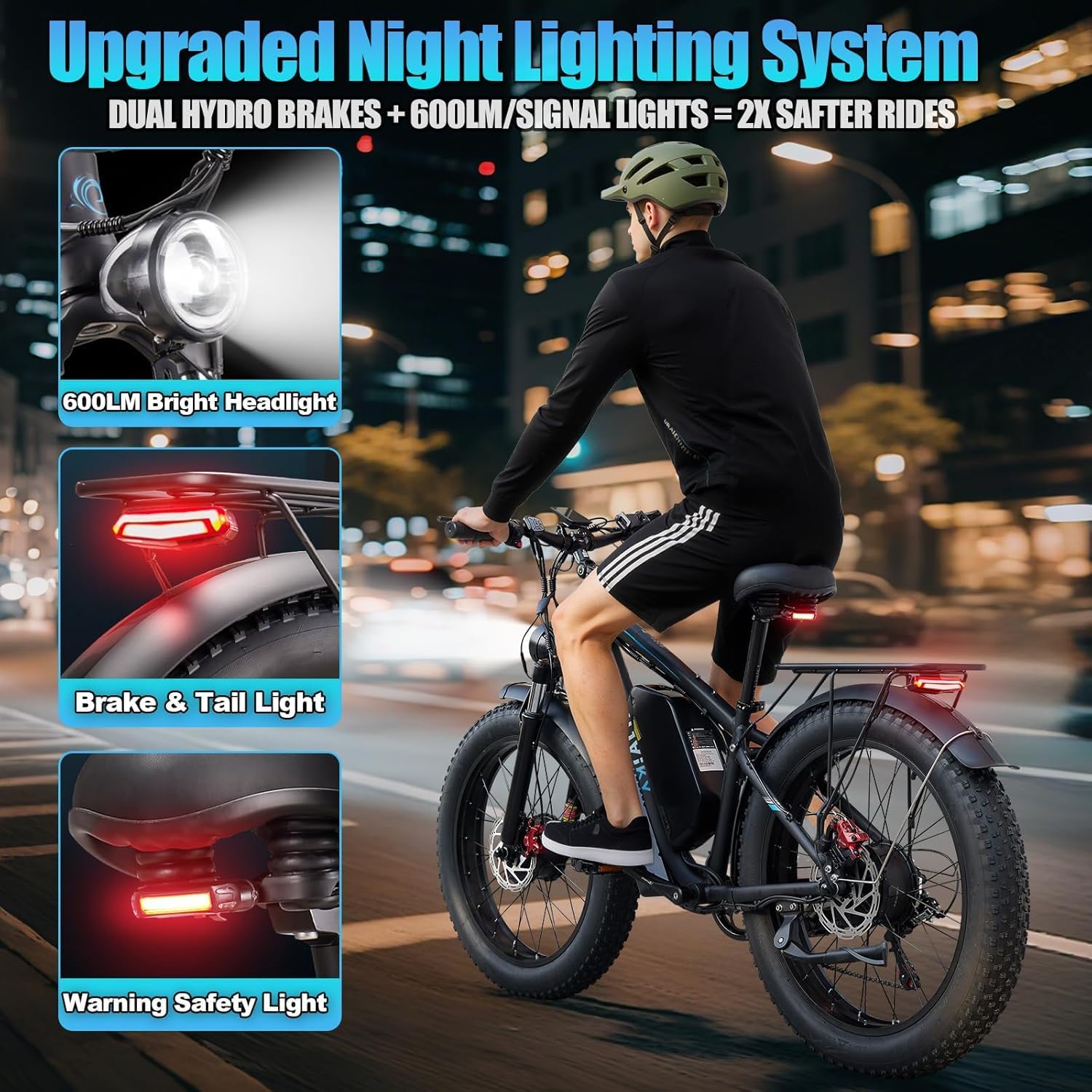 9000W Peak Electric Bike for Adults,58V Max-Output 1972Wh Dual Motor Ebike,47MPH 105 Miles Long Range,24' x4.0 Fat Tire Lockable Suspension Electric Bicycle for Off-Road Mountain Commuter