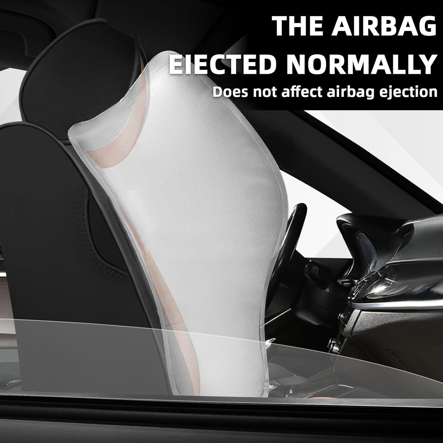Car Seat Cover Fit for Rivian R1T 2022-2025,Compatible Airbag Non-Slip Waterproof Seat Cover,Car Seat Protector Premium Interior (Standard 2 Seats,Black Orange)
