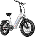 Wooken Electric Bike for Adults, 48V 624Wh Removable Battery Ebike with 60 Miles Long Range, 1000W Peak Brussless Motor, 20×4.0' Fat Tire E Bike,Step-Thru Electric Bicycle, SGS Certified to UL 2849