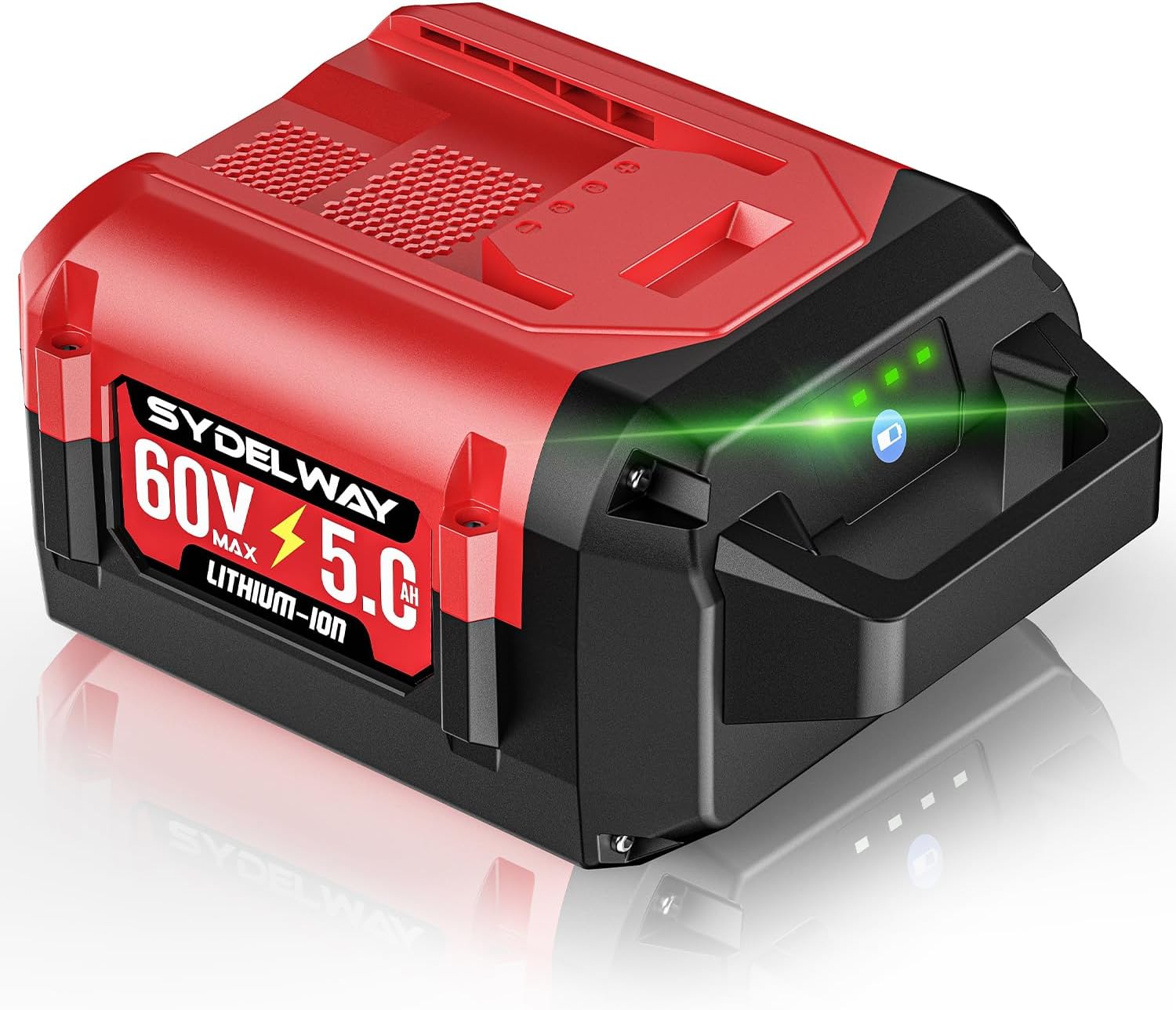 5.0Ah Replacement for Toro 60V Battery 88620 88675 L108 L324 L135, Compatible with Toro Flex Force 60 Volt Power System Tools & Chargers 88602 88605 88610, with 4 LED On Board Power Meter