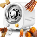 Electric Smokeless Rotating Grill Oven, 600W Oven and Grill with Hot Plates, 0-230 ℃ Adjustable Temperature and 60 Min Timer, 360° Rotating Heating, Accessories Included