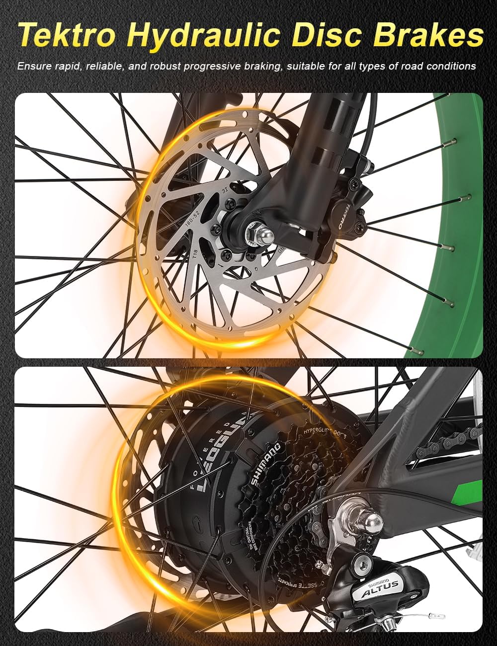 LEOGUAR 1000W Electric Bike for Adults, 26' Fat Tire Off-Road Ebike with Japanese Dapu Motor, 48V 720Wh LG Battery, 35MPH Max Speed, 60 Mile Range, Front Suspension, Smart LCD, Tektro Hydraulic Brakes