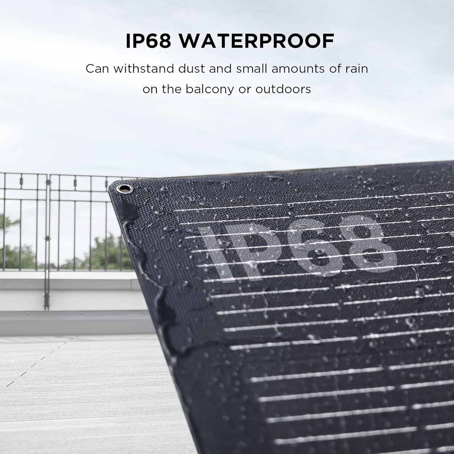 EF ECOFLOW 100W Flexible Solar Panel with High Efficiency Solar Modules, IP68 Waterproofing, Ideal for Off-Grid Solar Panel Kits, PV Charging, Power Kits & Ecosystem