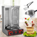 BBQ Meat Machine, Vertical Auto-Rotate Kebab Doner Grill with Meat Spatula,50-300℃ Temp Control, Stainless Steel Gas Broilers Rotisserie Oven