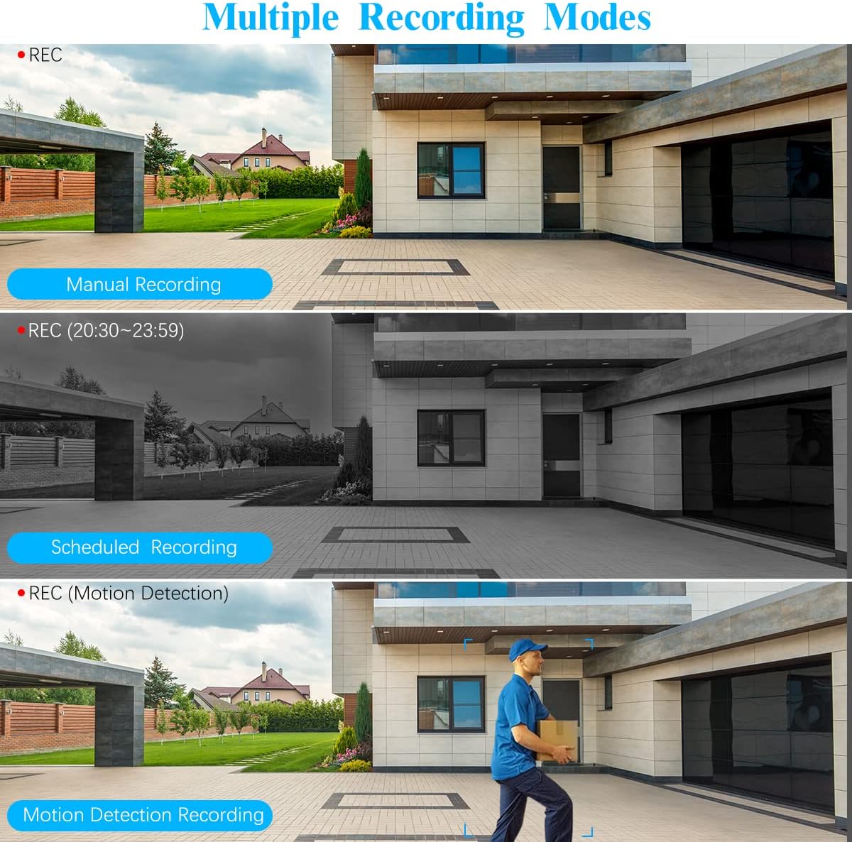 Solar Outdoor Wireless Surveillance Camera System Battery Solar Powered Battery Video Security Cameras Systems