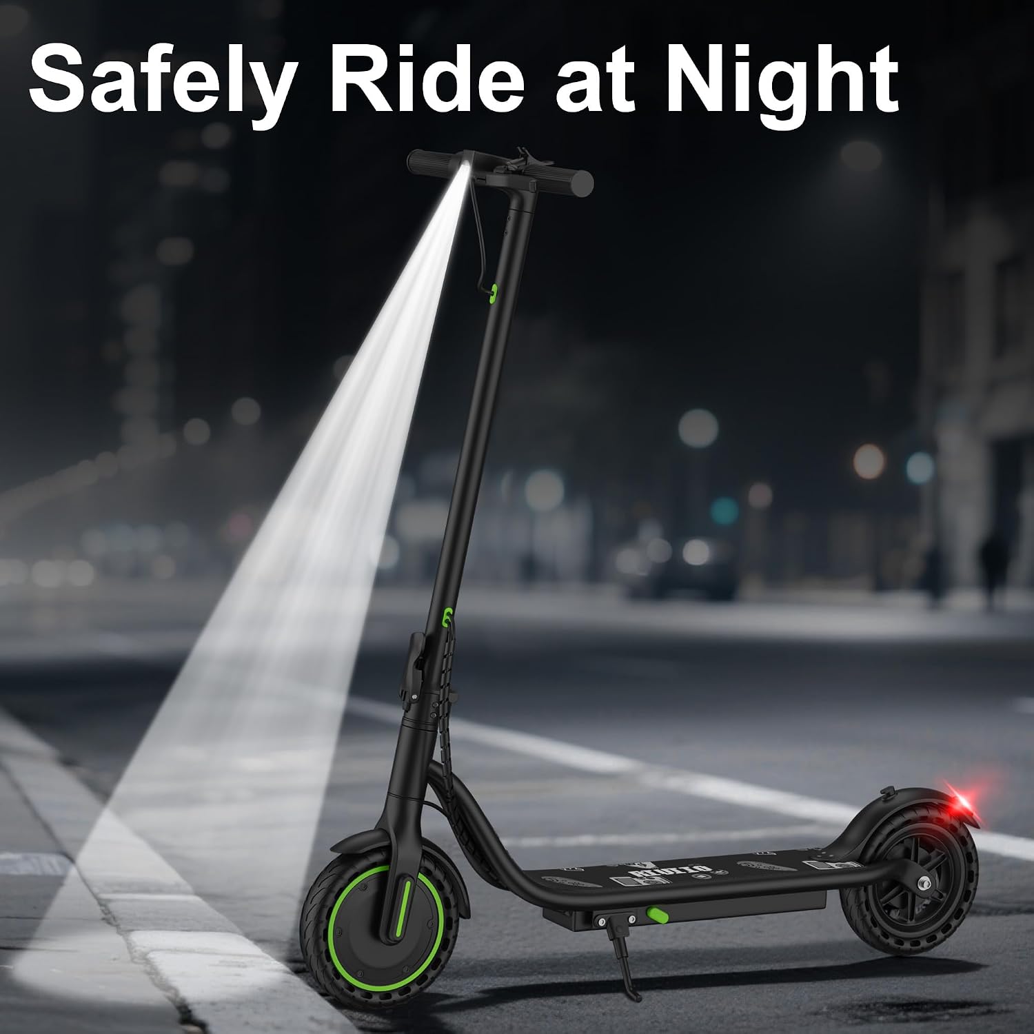 Electric Scooter, 350W-500W Motor, 9 MPH to 22MPH, 10-41 Miles Range, Dual Suspension, Dual Braking, App Control, Foldable Commuter E Scooter for Adults and Teens