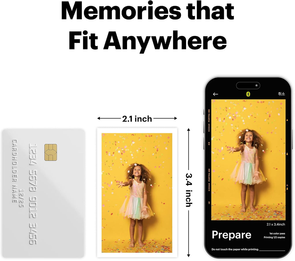 Kodak Mini Shot 2 Retro 4PASS 2-in-1 Instant Digital Camera and Photo Printer (2.1x3.4 inches) + 8 Sheets, White