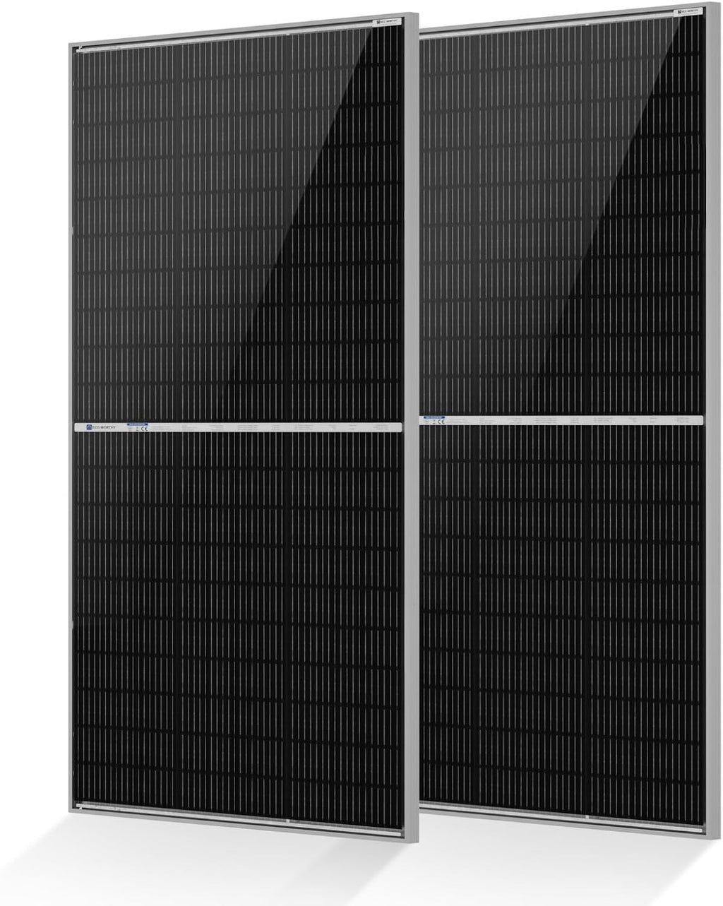 ECO-WORTHY N-Type 18BB Bifacial Solar Panels, 2PCS 195W 12 Volt Monocrystalline Solar Panel with 25% High Conversion Efficiency, Ideal for RV, Boat, Roof, Farm,Home & Off-Grid Applications