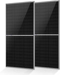 ECO-WORTHY N-Type 18BB Bifacial Solar Panels, 2PCS 195W 12 Volt Monocrystalline Solar Panel with 25% High Conversion Efficiency, Ideal for RV, Boat, Roof, Farm,Home & Off-Grid Applications