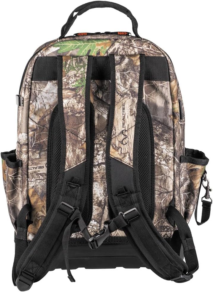 Klein Tools 62800BPCAMO Backpack Tool Bag, Tradesman Pro Extra-Large 40-Pocket Jobsite Camo Tool Backpack with Molded Bottom, Charging Port