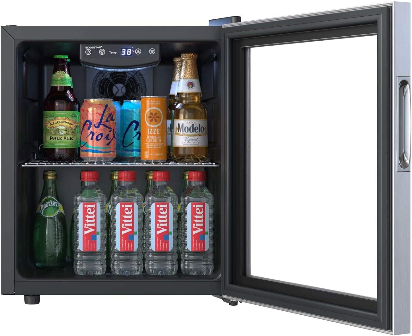 EdgeStar BWC71 18 Inch Wide 52 Can Capacity Extreme Cool Beverage Center - Stainless Steel